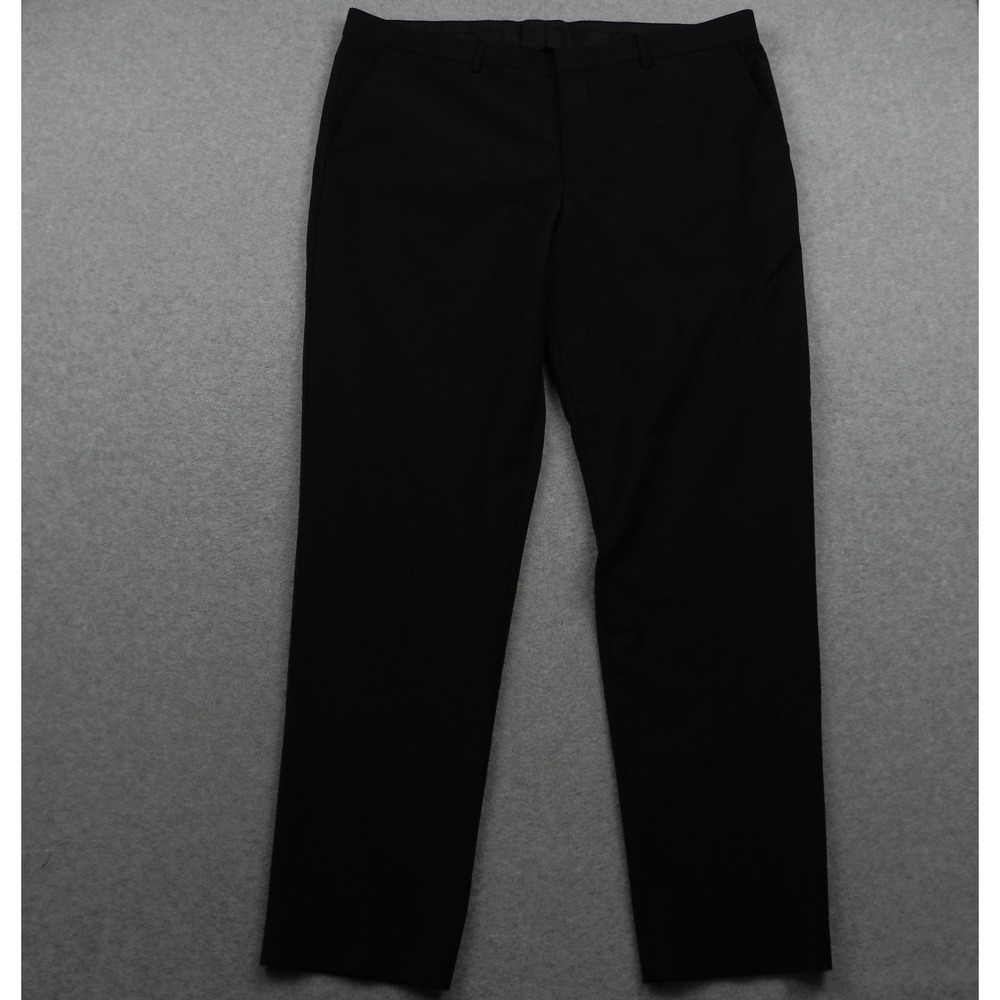 Express Pants Mens 38x32 Extra Slim Performance Stretch Dress Suit Formal Black